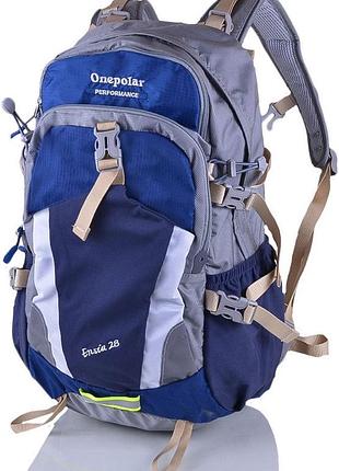 Туристический рюкзак onepolar w1729-navy синий 28 л1 фото