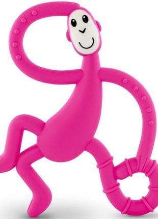 Игрушка-прорезыватель танцующая обезьянка matchstick monkey mm-dmt-003, розовый