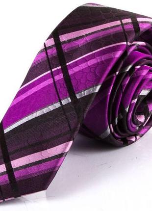 Мужской шелковый галстук schonau & houcken fareshy-54 -фиолетовый1 фото