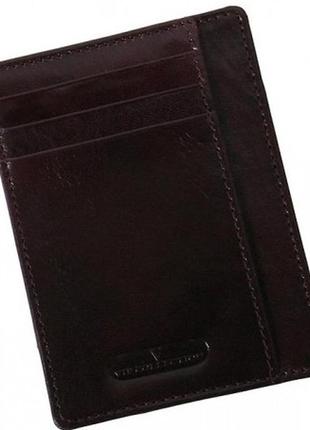 Картхолдер кожаный vip collection k2.b.np коричневый