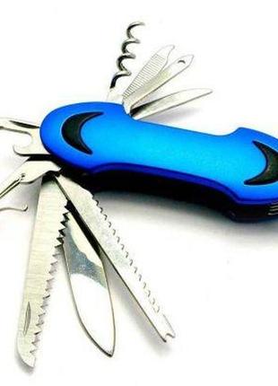 Карманный складной нож stinger 11 в 1 dn27083, синий