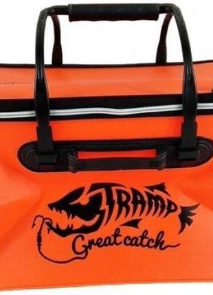 Сумка рыболовная tramp fishing bag eva orange - l 50л, оранжевый1 фото