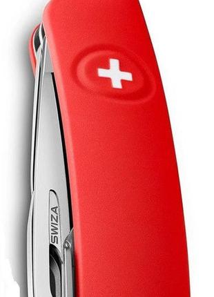 Надежный швейцарский нож для путешествий, 11 функций swiza d04 (401030), синий5 фото