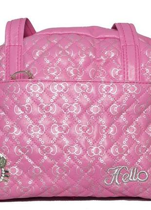 Удобная детская сумка hello kitty 3030 розовая
