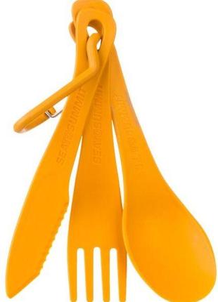 Набор столовых приборов sea to summit delta cutlery set sts adcutsetor, оранжевый