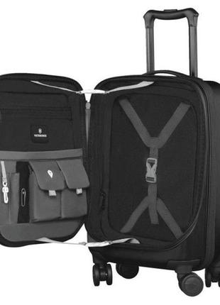 Пластиковый чемодан малый victorinox travel spectra 29 л черный5 фото