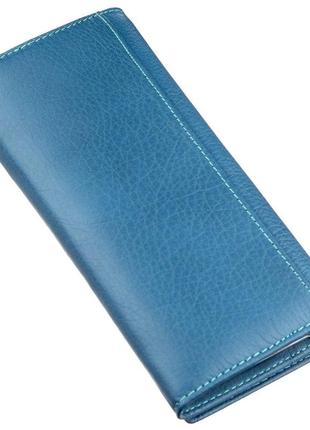 Практичный женский кошелек st leather 18899 голубой2 фото