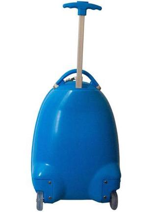 Пластиковый детский чемодан angry birds №092 голубой 22 л4 фото