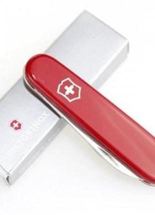 Складной армейский нож victorinox recruit красный2 фото