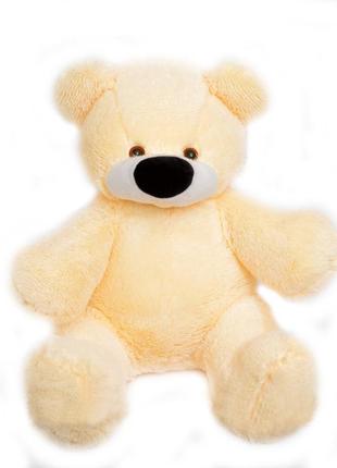 Плюшевая игрушка медведь алина бублик 95 см персиковый1 фото