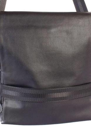 Мужская сумка  из эко кожи e30901, черный2 фото