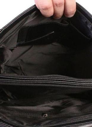 Мужская сумка  из эко кожи e30901, черный9 фото