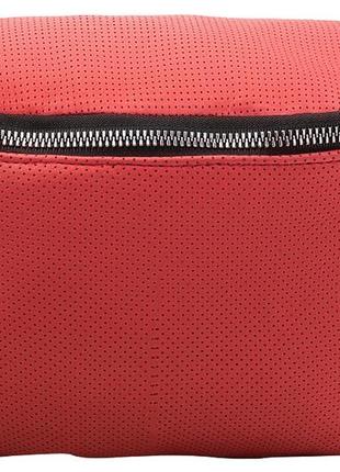 Женская поясная сумка из кожи tunonа красная2 фото