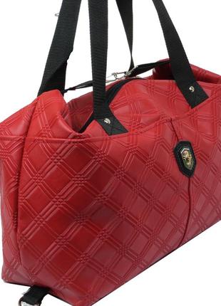 Женская сумка из эко кожи wallaby 57157 red красная4 фото