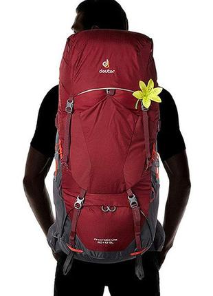 Женский рюкзак deuter aircontact lite sl 60+10 л 4340218 5423 красный3 фото