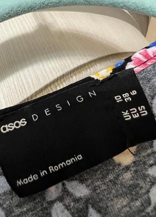 Мини платье в цветочек asos8 фото