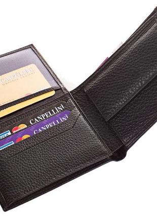 Многофункциональный кожаный кошелек для мужчин canpellini shi504-2-fl7 фото