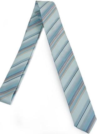 Красивый мужской узкий галстук schonau & houcken (шенау & хойкен farepy-22 голубой2 фото