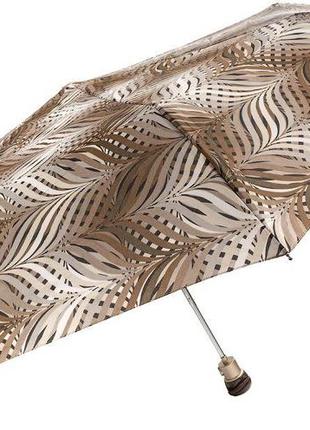 Зонт женский полуавтоматический airton, коричневый2 фото