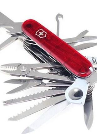 Нож складной victorinox swisschamp, красный