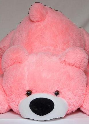 Большая мягкая игрушка медведь умка 180 см розовый