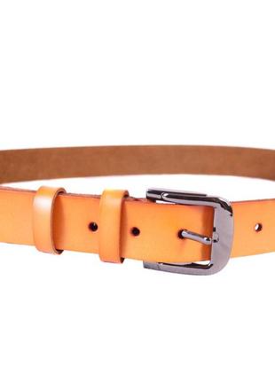Мужской кожаный ремень dovhani 4 см рыжий