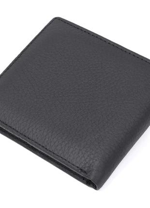 Мужской купюрник st leather 18305 (st159) кожаный черный5 фото