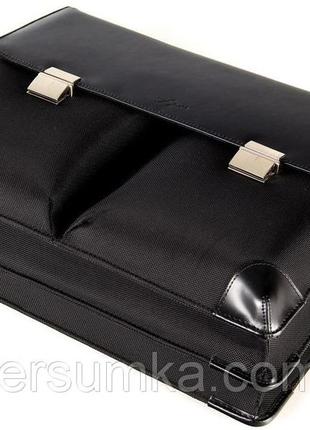 Элегантный деловой портфель fouquet nbc-1001b черный5 фото