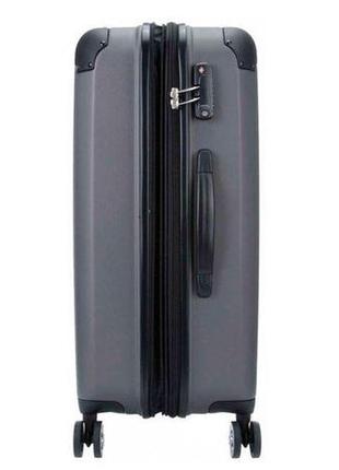 Гигантский пластиковый чемодан travelite city tl073049-04 113 л, черный3 фото