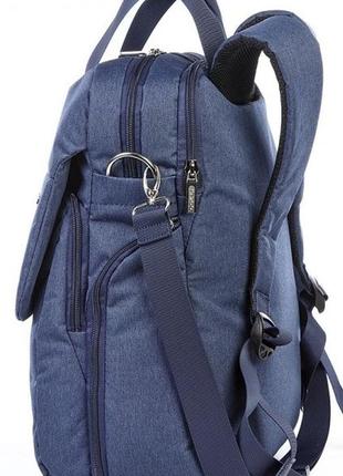 Городской рюкзак тканевый dolly 398 синий на 17л4 фото