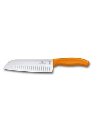 Нож кухонный разделочный victorinox santoku в блистере 6.8526.17l9b