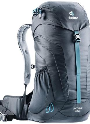 Спортивный рюкзак deuter ac lite 26 l sl 3420316 7000, черный