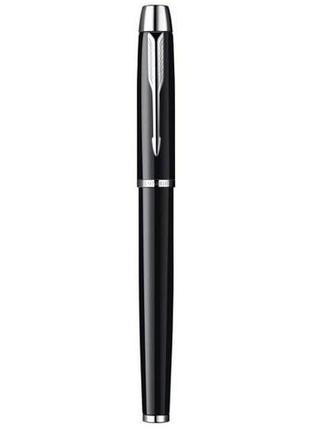 Перьевая ручка parker im black ct fp черная лакированная с хромированной отделкой деталей 20 312b2 фото