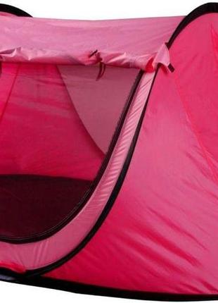 Одноместная туристическая палатка kingcamp, красная1 фото