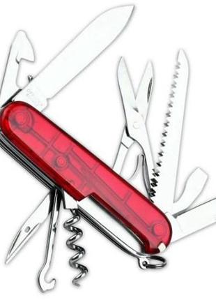 Швейцарский складной нож victorinox huntsman, красный3 фото