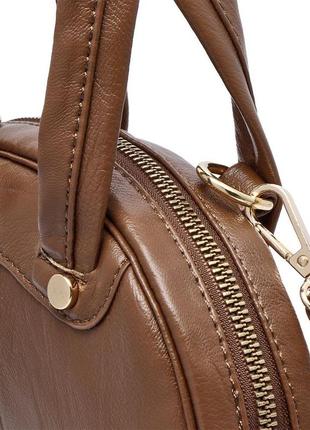Женская сумка клатч аmelie galanti коричневый4 фото