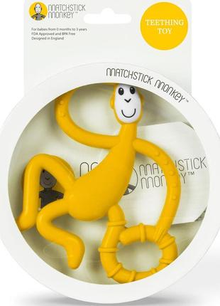 Игрушка-прорезыватель танцующая обезьянка matchstick monkey mm-dmt-006, желтый4 фото