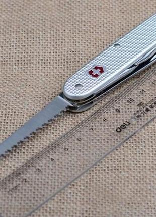 Швейцарский складной нож victorinox alox farmer, серебристый8 фото