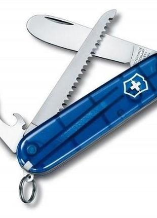 Швейцарский складной нож victorinox my first синий со шнурком и цепочкой