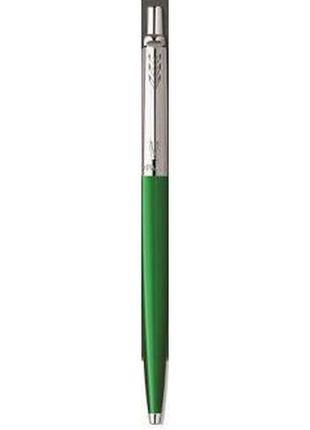 Шариковая ручка parker jotter17 plastic green ct bp блистер 15 236, зеленая