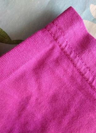 Р 20 / 54-56 удобная базовая домашняя розовая фуксия футболка лонгслив хлопок трикотаж4 фото