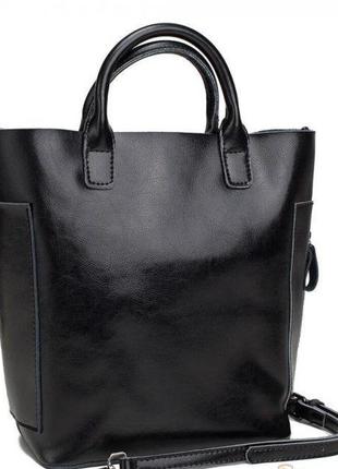 Женская сумка из кожи grays, gr-8848a черный1 фото