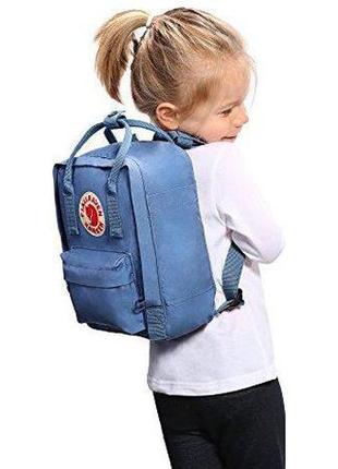 Рюкзак универсальный fjallraven kanken mini 23561.550-901, 7 л, винилон, черный6 фото