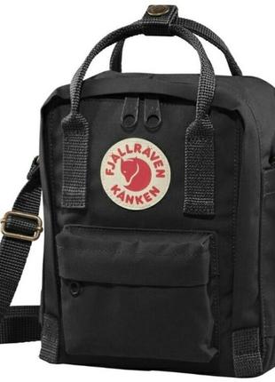 Сумка женская из ткани fjallraven kanken sling черная