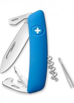 Мужской швейцарский раскладной нож, 11 функций swiza d03 (301030), синий1 фото