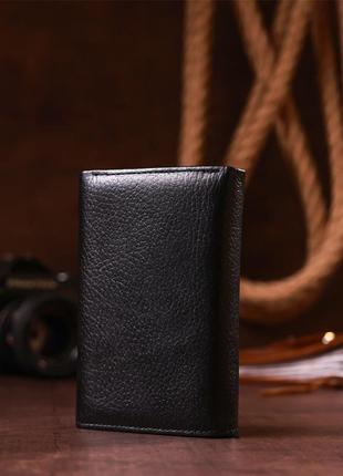 Кошелек мужской karya 17238 кожаный черный8 фото