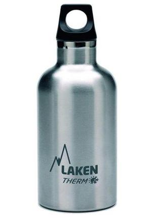 Термобутылка laken futura thermo серая на 0,35л