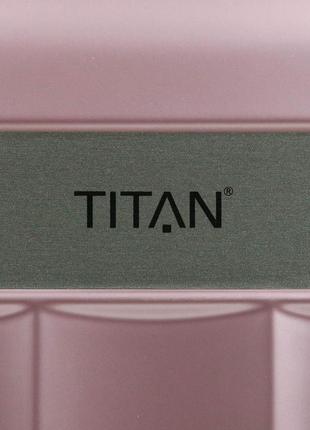 Чемодан titan spotlight flash ti831406-12 пластиковый, 37л розовый6 фото