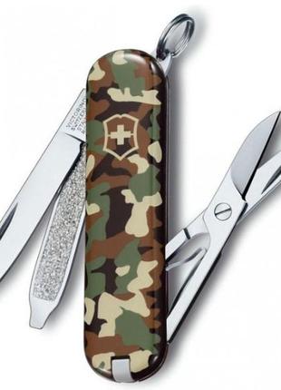 Швейцарский складной нож victorinox classic sd, цвет камуфляж