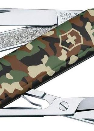 Швейцарский складной нож victorinox classic sd, цвет камуфляж2 фото